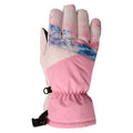 Pink - Front - Mountain Warehouse Childrens-Kids Extreme Waterproof Ski Gloves