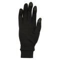 Black - Side - Mountain Warehouse Mens Merino Wool Base Layer Gloves