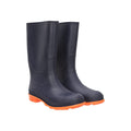 Burnt Orange - Back - Mountain Warehouse Childrens-Kids Plain Wellington Boots