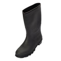 Black - Close up - Mountain Warehouse Childrens-Kids Plain Wellington Boots