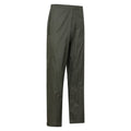 Khaki Green - Back - Mountain Warehouse Mens Pakka Waterproof Over Trousers