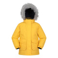 Mustard - Front - Mountain Warehouse Childrens-Kids Ranger Logo Water Resistant Jacket