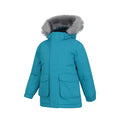 Petrol - Lifestyle - Mountain Warehouse Childrens-Kids Ranger Logo Water Resistant Jacket