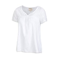 White - Lifestyle - Mountain Warehouse Womens-Ladies Naples Embroidered Top