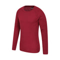 Red - Side - Mountain Warehouse Mens Talus Round Neck Long-Sleeved Thermal Top