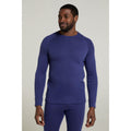 Dark Blue - Front - Mountain Warehouse Mens Talus Round Neck Long-Sleeved Thermal Top