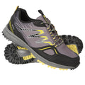 Grey - Pack Shot - Mountain Warehouse Mens Enhance Trail Waterproof Running Trainers