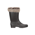 Beige - Pack Shot - Mountain Warehouse Womens-Ladies Faux Fur Lined Wellington Boots