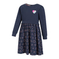 Navy - Side - Mountain Warehouse Girls Organic Casual Dress