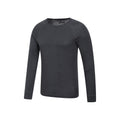 Dark Grey - Side - Mountain Warehouse Mens Merino Wool Thermal Base Layers Set