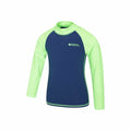 Bright Green - Side - Mountain Warehouse Childrens-Kids Long-Sleeved Rash Top