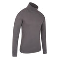 Dark Grey - Back - Mountain Warehouse Mens Meribel Cotton Thermal Top