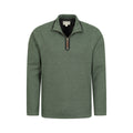 Green - Pack Shot - Mountain Warehouse Mens Beta Contrast Zip Top