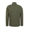 Dark Khaki - Back - Mountain Warehouse Mens Beta Contrast Zip Top