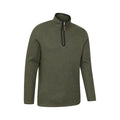 Dark Khaki - Side - Mountain Warehouse Mens Beta Contrast Zip Top