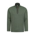 Green - Front - Mountain Warehouse Mens Beta Contrast Zip Top