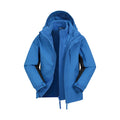Cobalt - Front - Mountain Warehouse Childrens-Kids Cannonball 3 in 1 Waterproof Jacket