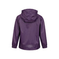 Dark Purple - Back - Mountain Warehouse Childrens-Kids Pakka II Waterproof Jacket