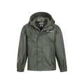 Green - Pack Shot - Mountain Warehouse Childrens-Kids Pakka II Waterproof Jacket