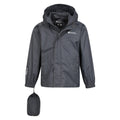 Grey - Pack Shot - Mountain Warehouse Childrens-Kids Pakka II Waterproof Jacket