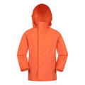 Orange - Front - Mountain Warehouse Childrens-Kids Pakka II Waterproof Jacket