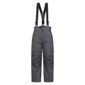 Dark Grey - Front - Mountain Warehouse Childrens-Kids Raptor Ski Trousers