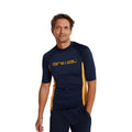 Navy - Side - Animal Mens Kai Recycled Rash Guard