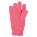 Pink - Back - Mountain Warehouse Childrens-Kids Thermal Thinsulate Knitted Gloves