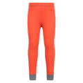 Orange - Front - Mountain Warehouse Childrens-Kids II Merino Wool Base Layer Bottoms