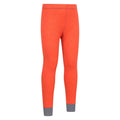 Orange - Lifestyle - Mountain Warehouse Childrens-Kids II Merino Wool Base Layer Bottoms