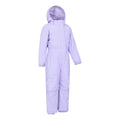 Light Purple - Back - Mountain Warehouse Childrens-Kids Cloud All In One Waterproof Snowsuit