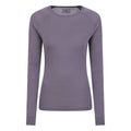 Dusky Purple - Front - Mountain Warehouse Womens-Ladies Merino II Thermal Top