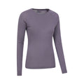 Dusky Purple - Side - Mountain Warehouse Womens-Ladies Merino II Thermal Top