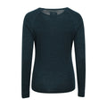 Teal - Back - Mountain Warehouse Womens-Ladies Merino II Thermal Top