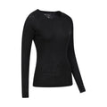 Black - Back - Mountain Warehouse Womens-Ladies Merino II Thermal Top