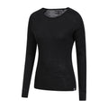 Black - Side - Mountain Warehouse Womens-Ladies Merino II Thermal Top