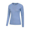 Blue - Side - Mountain Warehouse Womens-Ladies Merino II Thermal Top