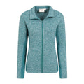 Dark Teal - Lifestyle - Mountain Warehouse Womens-Ladies Idris Panelled Fleece Jacket