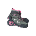 Green - Front - Mountain Warehouse Childrens-Kids Softshell Walking Boots