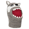 Grey - Pack Shot - Mountain Warehouse Childrens-Kids Fleece Lined Balaclava