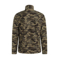 Green - Back - Mountain Warehouse Mens Camber II Camo Half Zip Fleece Top