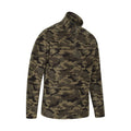 Green - Lifestyle - Mountain Warehouse Mens Camber II Camo Half Zip Fleece Top