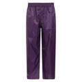 Purple - Front - Mountain Warehouse Childrens-Kids Pakka II Waterproof Over Trousers