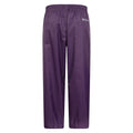 Purple - Back - Mountain Warehouse Childrens-Kids Pakka II Waterproof Over Trousers