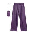 Purple - Lifestyle - Mountain Warehouse Childrens-Kids Pakka II Waterproof Over Trousers