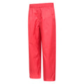 Red - Side - Mountain Warehouse Childrens-Kids Pakka II Waterproof Over Trousers