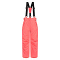 Coral - Front - Mountain Warehouse Childrens-Kids Falcon Extreme Ski Trousers