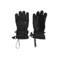 Black - Side - Mountain Warehouse Womens-Ladies Extreme Waterproof Ski Gloves