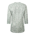 Green - Back - Mountain Warehouse Womens-Ladies Petra Floral 3-4 Sleeve Shirt