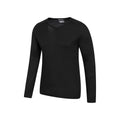 Black - Back - Mountain Warehouse Mens Talus V Neck Thermal Top